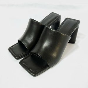 OAK + FORT Peep Toe Mules